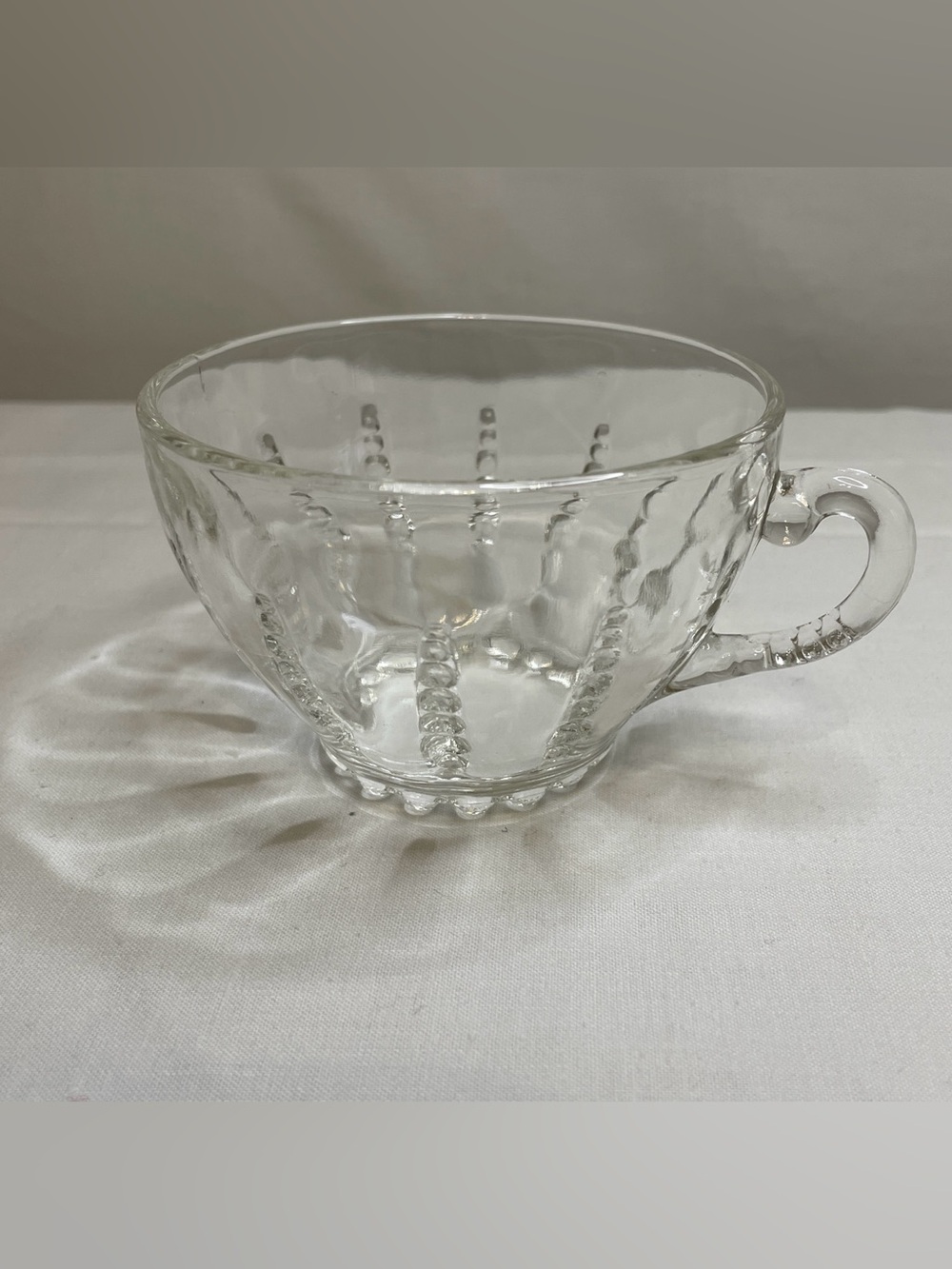 VINTAGE FEDERAL GLASS Columbia Pattern Cup